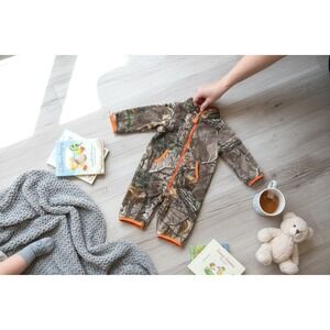 Carhartt Realtree Camo Baby Fleece One Piece‎ 6M Jumpsuit Onesie Cozy Cabincore